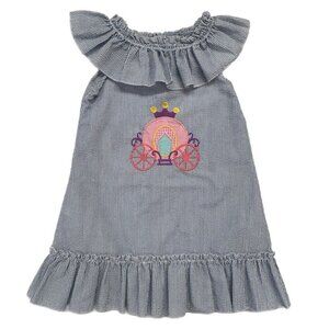 Lil Cactus Princess Carriage sleeveless seersucker dress SIZE 6 T